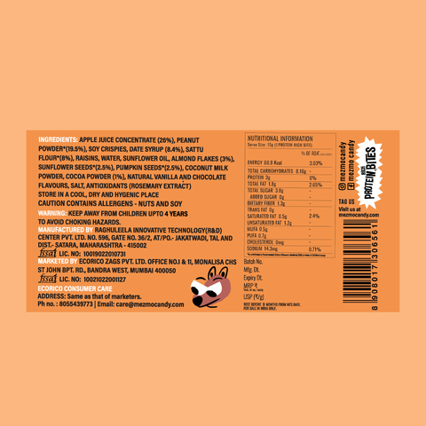 Mezmo Protein Rich Bite (Box of 12)