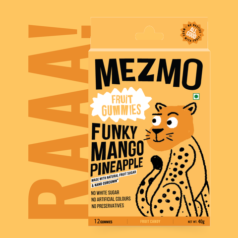 Funky Mango Pineapple Fruit Candy (3 boxes of 12 Soft Candies)